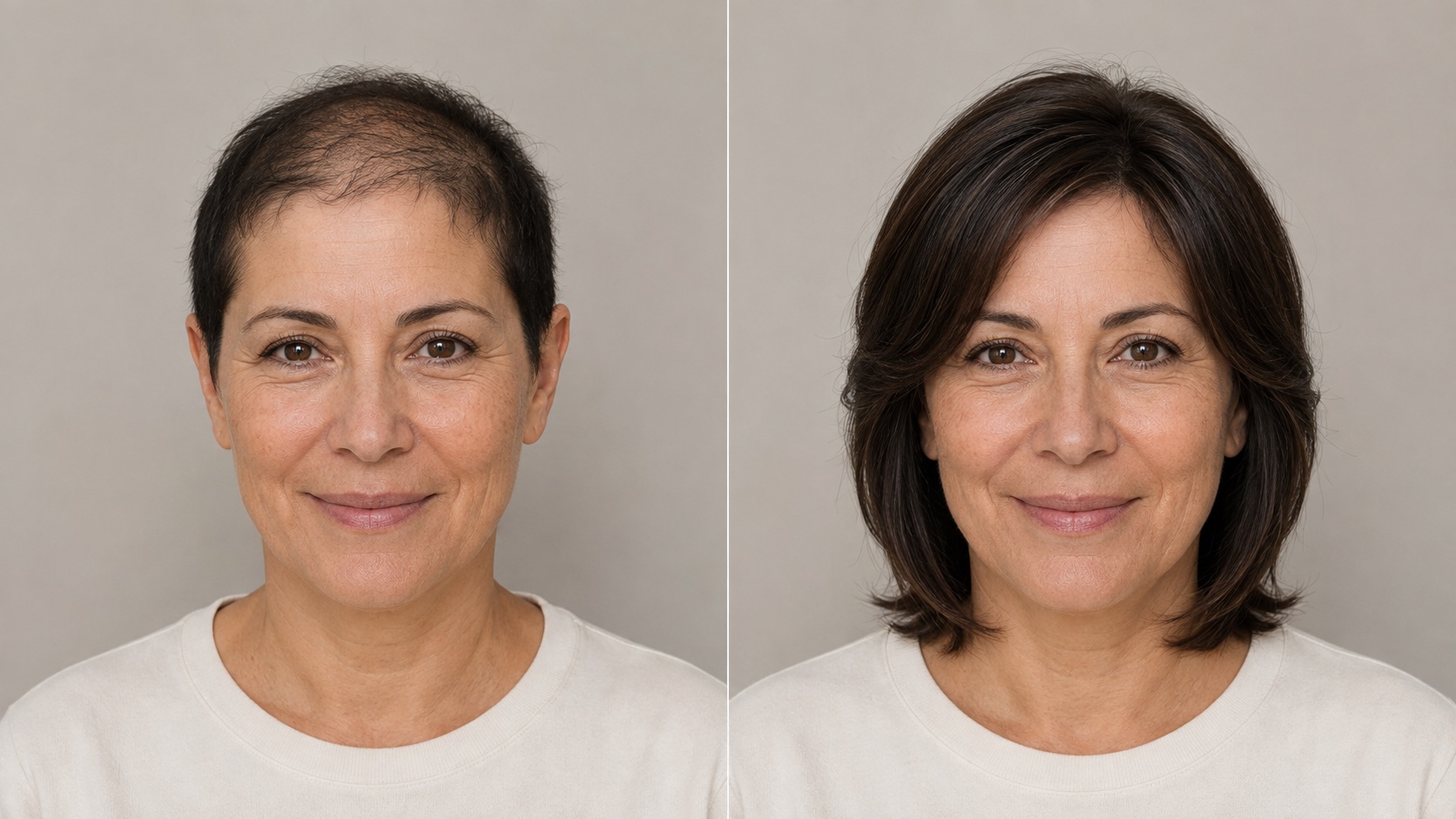 Side-by-side category visual for Women's full wig